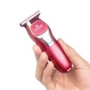 Mini zastřihovač vlasů Přenosný 10,8 x 4,2 cm Dobíjecí přes USB-C 3 vodicí hřebeny 1–3 mm Malý elektrický zastřihovač pro holičství i domov 8