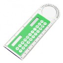 Mini-zonnecalculator in de vorm van een liniaal met vergrootglas 6