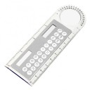Mini-zonnecalculator in de vorm van een liniaal met vergrootglas 8