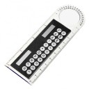 Mini-zonnecalculator in de vorm van een liniaal met vergrootglas 3