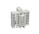 Μινιατούρα κτίριο 1:500 39 x 17 x 41 mm ABS κατασκευαστικό μοντέλο σπιτιού για αρχιτεκτονικά ντιόραμα και αστικό τοπίο 1