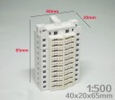 Μινιατούρα κτίριο 1:500 40 x 20 x 65 mm ABS κατασκευή μοντέλου σπιτιού για αρχιτεκτονικά διόραμα και αστική τοπίο 2