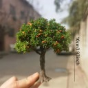 Miniaturbaum 10 cm Kunststoff dekorativer Baum mit Früchten für Dioramen Modellbau Miniaturlandschaften und Tabletop-Spiele 2