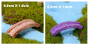 Miniaturbrücke 6,9 × 1,6 cm Dekorative Brücke für Miniaturgärten Diorama Mini Landschaft Figuren Modell Dekoration 4