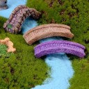 Miniature Bridge 6.9 × 1.6 cm Decorative Bridge for Mini Garden Diorama Mini Landscape Figurines Model Decoration 5