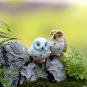 Miniature décorative hibou 4 pcs 4