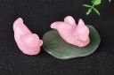 Miniatures décoratives de canards en quartz 2 pcs 5