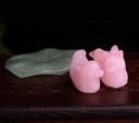 Miniatures décoratives de canards en quartz 2 pcs 6