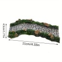 Miniatúrna kamenná cestička 11 x 4,5 cm Zakrivená záhradná stezka z živice Dekorácia pre miniatúrne záhrady a modelárstvo 2