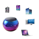 Miniaturowy bezprzewodowy głośnik Bluetooth 5.0 M3 przenośny stalowy subwoofer tryb zewnętrzny dodatkowy bas stereo ładowanie USB dźwięk 3D 300mAh 2