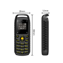 Miniaturowy telefon z przyciskiem SERVO OLED 2G Dual SIM Bluetooth Micro USB Gniazdo microSD Wyjmowana bateria 380 mAh Obsługa wielu języków 5