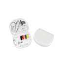 Miniaturowy zestaw do szycia w kwadratowym pudełku 7x6 cm Zestaw do szycia domowego Minimalistyczne pudełko plastikowe Połączone narzędzia do szycia DIY 4