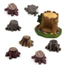 Miniatuur boomstronk decoratie 10 stuks 1