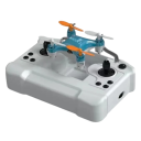 Minidrone til børn 7,4 x 7,4 x 2,4 cm med LED-lys Fjernbetjening og opbevaringsboks i én 2,4G 3,7V 150 mAh Rækkevidde 30-40 m Velegnet til begyndere 3
