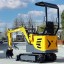 Miniexcavator 1t JKW-10 Ton excavator cu accesorii Mașină agricolă Excavator JKW-10 cu accesorii 1