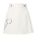 Minifalda de cintura alta para mujer con cadena 5