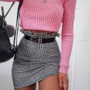 Minifalda de cuadros para mujer A1135 1