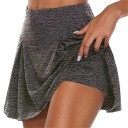 Minifalda de mujer con short integrado Falda deportiva corta de cintura alta para verano Falda cómoda para hacer ejercicio y ocio 3