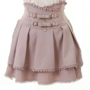 Minifalda plisada de estilo japonés con encaje y lazo, corte entallado, corte A, para mujer, elegante look gótico Harajuku. 3