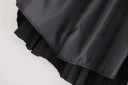 Minifalda plisada negra para mujer 3