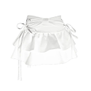 Minijeanskjol med volanger och rosetter Kort, lager på lager, A-linjekjol, vintagestil, flickjeanskjol, romantisk sommaroutfit 3