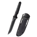 Minikniv 20 cm rustfrit stål med skede udendørs lommekniv lige klinge camping overlevelse bushcraft EDC vandretur selvforsvar 4