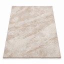 Minimalist Plush Rug Rectangular With Marble Pattern 200 x 140 cm Polyester Beige For Living Room and Bedroom By Sofa and Bed 1