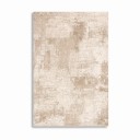 Minimalist Rug Rectangular With Abstract Pattern 200 x 140 cm Polyester Beige For Living Room and Bedroom Under Coffee Table 1