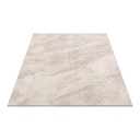 Minimalistisk fluffy tæppe rektangulært med marmor mønster 160 x 80 cm polyester beige til stuen og soveværelset tæppe ved sengen 5