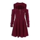 Minivestido de mujer con capucha 6