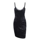 Minivestido de terciopelo para mujer 9