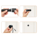 Mirilla inteligente con cámara 150° WiFi 3MP 1080P detección de movimiento sonido bidireccional aplicación Tuya negra para controlar visitantes en la puerta 2