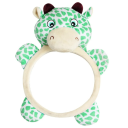 Miroir de sécurité pour enfants dans la voiture 28x21 cm Forme de cerf Incassable Grand angle de vue 2 sangles pour appuie-tête Siège auto Miroir 1