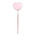 Miroir pour extension de cils 13,8 x 4,5 x 5,7 cm en forme de cœur en acier inoxydable Miroir cosmétique pour maquillage et contrôle des cils Outil professionnel 5