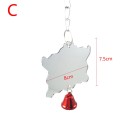 Miroir suspendu avec cloche d'oiseau 4