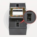 Mischiatore automatico di carte per 4 mazzi con controllo a pulsante per poker, canasta, scopone e altri giochi alimentato da batterie C 3