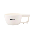 Miska de barbear em plástico 13 x 9,5 cm Recipiente para misturar espuma e sabão com superfície de apoio para o pincel Miska de barbear para uso doméstico 6