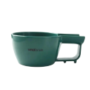 Miska de barbear em plástico 13 x 9,5 cm Recipiente para misturar espuma e sabão com superfície de apoio para o pincel Miska de barbear 9