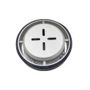 Miska para água de fumar 4 peças com filtros metálicos Vidro e silicone Transparente e preto Suporte para tabaco e sabores acessórios 6