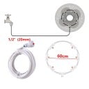Misting cooling system set with 6 nozzles and 10m hose made of plastic and brass with a 1/2 inch internal thread for outdoor cooling 4
