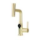 Misturadora de lavatório com display digital de temperatura Misturadora de cascata com chuveiro Água quente e fria Casa de banho moderna 5