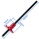 Misuratore in legno con vite e incavo 15 cm Marcatura precisa sul legno 22,4 × 4,5 cm Strumento per falegnami e hobbisti Lavorazione del legno 3