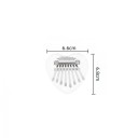 Miwayer 8 clape Mini Kalimba Instrument muzical acrilic inimă transparentă pian cu cristale pian acustic pentru degete 6.6x6.8 cm 2