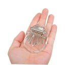 Miwayer 8 tangenter Mini Kalimba Akryllmusikinstrument transparent hjärtformad droppe kristall fingerpiano 7x5 cm 2