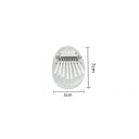 Miwayer 8 tangenter Mini Kalimba Akryllmusikinstrument transparent hjärtformad droppe kristall fingerpiano 7x5 cm 3