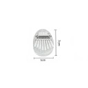 Miwayer 8 teclas Mini Kalimba Instrumento musical acrílico corazón transparente gota cristal piano de pulgar acústico 7x5 cm 3