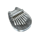 Miwayer 8 teclas Mini Kalimba Instrumento musical acrílico gato transparente piano de cristal piano acústico piano de dedos portátil 7x5 cm 1