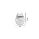 Miwayer 8 teclas Mini Kalimba Instrumento musical acrílico gato transparente piano de cristal piano acústico piano de dedos portátil 7x5 cm 2