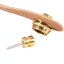 Miwayer fecho de segurança para correia de guitarra 1 unid Botão metálico Construção pesada Fixação segura Correia anti-solta Cor neutra 6