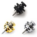 Miwayer fecho de segurança para correia de guitarra 1 unid Botão metálico Construção pesada Fixação segura Correia anti-solta Cor neutra 8